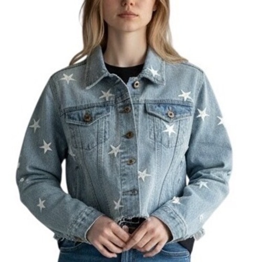 Pistola Raw Hem Denim Jacket